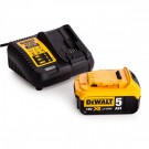 Sjekk prisen! Dewalt DCB115 hurtiglader + DCB184 5.0Ah batteri thumbnail