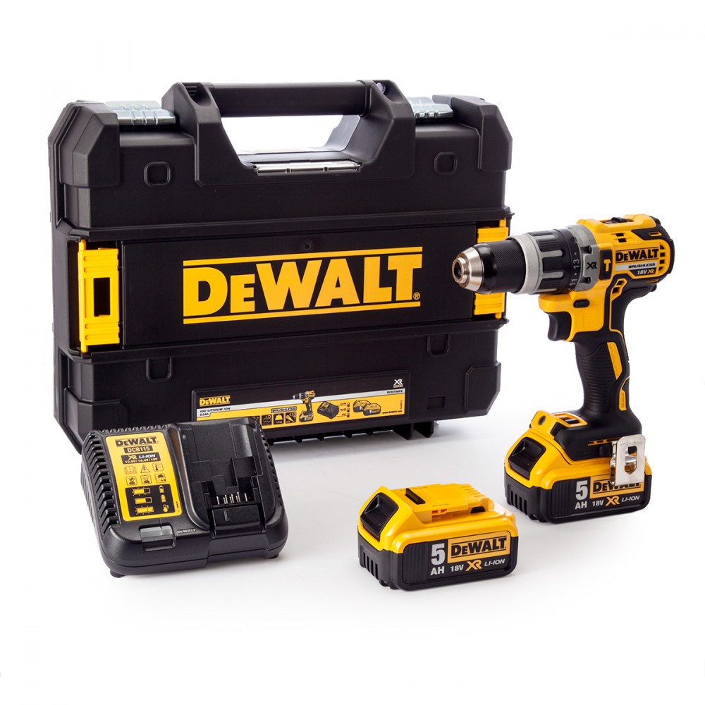Dewalt DCD796P2 18V børsteløs combi drill 18 V LithiumIon komplett med