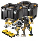 Dewalt DCK690P3T 18V XR børsteløst 6-delers sett (3 x 5,0Ah batterier) med 2 x TSTAK-bokser thumbnail
