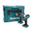 Makita DLX2131ZJ 18V Twinpack  Combi drill + slagtrekker (kun kropp) levert i Makpac system koffert thumbnail