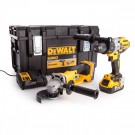 Dewalt DCK278P2 18V twinpack DCD996 combi drill + DCG412 vinkelsliper (2 x 5.0Ah batterier) thumbnail