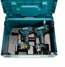 Makita DLX2131ZJ 18V Twinpack  Combi drill + slagtrekker (kun kropp) levert i Makpac system koffert thumbnail