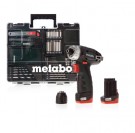 Metabo PowerMaxx BS Basic skrudrillsett med 62-delers tilbehørsett (2 x 2.0Ah batt) thumbnail
