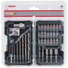 Sjekk prisen! Bosch 2607017327 35-delers bit og HSS borsett til tre i praktisk etui thumbnail