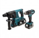 Makita DLX2137PTJ 18V/36V Combi drill & SDS+ borhammer TwinPack (4 x 5,0Ah batterier) thumbnail