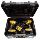 Dewalt DCK2062D2T 18V XR Combi drill & slagtrekker (2 x 2,0Ah batterier) i TSTAK-boks thumbnail