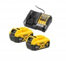 DeWalt DCB1104P2 2x5,0Ah batteri og lader thumbnail