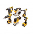 Dewalt DCK690P3T 18V XR børsteløst 6-delers sett (3 x 5,0Ah batterier) med 2 x TSTAK-bokser thumbnail