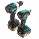 NYTT! Makita DLX2507TJ 18V LXT DHP489 Combi rill & DTD153 slagtrekker Twin Pack (2 x 5,0Ah batterier) thumbnail