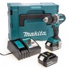 Makita DHP484RGJ 18V LXT børsteløs combi drillsett (2 x 6,0Ah batterier) i MakPac koffert thumbnail