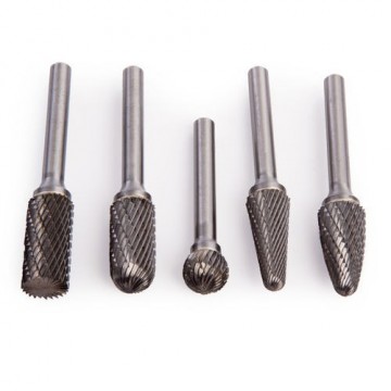 Abracs CBKIT5 5-delers høykvalitets carbide slippe utstyr