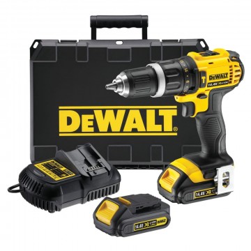 Sjekk prisen! DeWalt DCD735C2 Slagboremaskin 14.4V XR (2 x 1,5Ah batt)