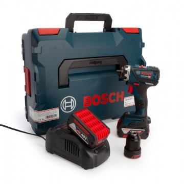 Bosch GSR 18V-60 FC Professional FlexiClick drillsett med utskiftbar chuck (2 x 5,0 Ah batterier)