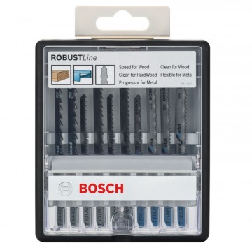 Bosch 2607010542 Robust Line stikksagbladsett for tre og metall (10 deler)