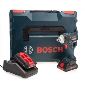 Bosch GDS 18V-300 Professional børsteløs muttertrekker sett (2 x 4.0Ah ProCORE batterier)