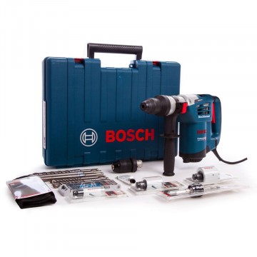 Bosch GBH4-32DFR SDS+ Borhammer inkl selvspennende chuck levert i koffert med MYE tilbehør