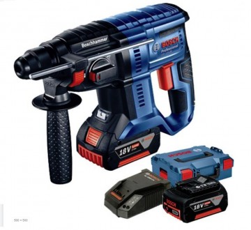 Bosch GBH 18V-20 SDS+ borhammer drillsett (2x5Ah batterier)