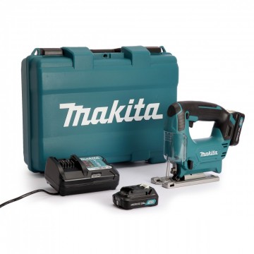 Makita JV101DWAE CXT 10.8V batteridrevet stikksag sett (2 x 2,0 Ah batterier)