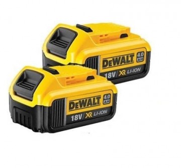 DEWALT DCB182 18v 4.0Ah Li-Ion-batteri XR Range Lithium Ion TWINPACK