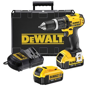 DeWalt DCD785M2 Slagdrill 18V XR Li-Ion (2 x 4Ah batterier)