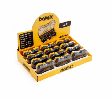 Sjekk prisen! 12stk x Dewalt DT7969 skrutrekkerbitsett (32 deler) i hendig etui