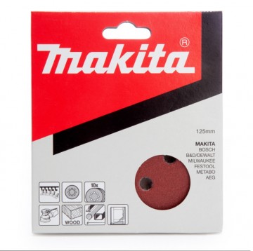 Makita P-43599 Sandepapir 125mm 240 Grit (pakke på 10stk)