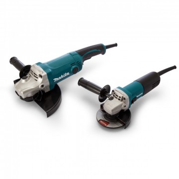 Makita DK0004 vinkelsliper Twinpack 240V - GA9050 230mm + 9554NB 115mm