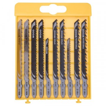 Dewalt DT2290 10-delers stikksagblad sett levert i praktisk etui