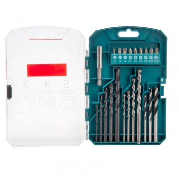 Makita P-44002 bor- og skrutrekkerbitsett (22 deler)
