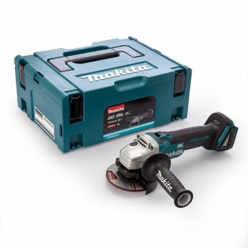 Makita DGA454ZJ1 18V Børsteløs vinkelsliper 115mm (kun kropp) med Makpac koffert