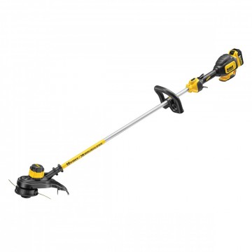 Unik pris! Dewalt DCM561P1S 18V XR børsteløs gresstrimmer med to-delt skaft (1 x 5,0 Ah batteri)