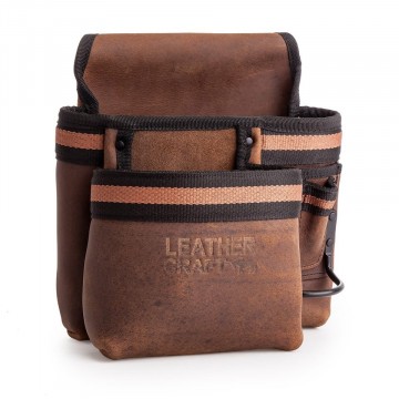 Leather Craft LC503 med 2 lommer og hammer holder