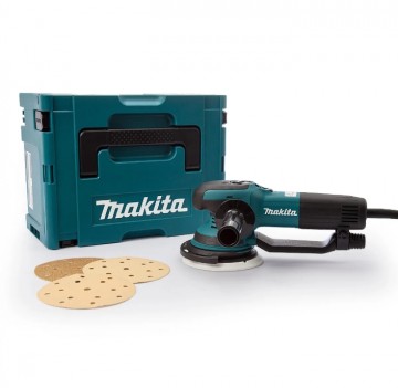 Makita BO6050J Eksentersliper 750W 150 mm levert i Makpac koffert