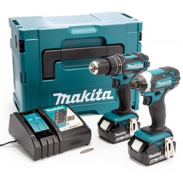 Makita DLX2131MJ 18V LXT Twinpack - DHP482 combi drill + DTD152 slagtrekker (2 x 4,0Ah batterier)