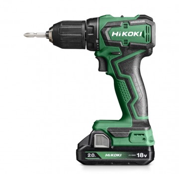 HiKOKI DS18DD 18V børsteløs skru drillsett (2x2Ah batterier) levert i system koffert